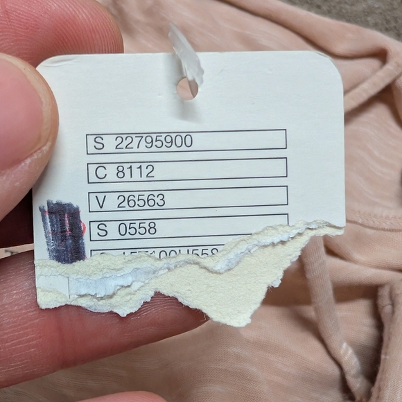 We The Free Dusty Pink Oversize Boho Top Size XS/S New with Tags - Picture 5 of 9